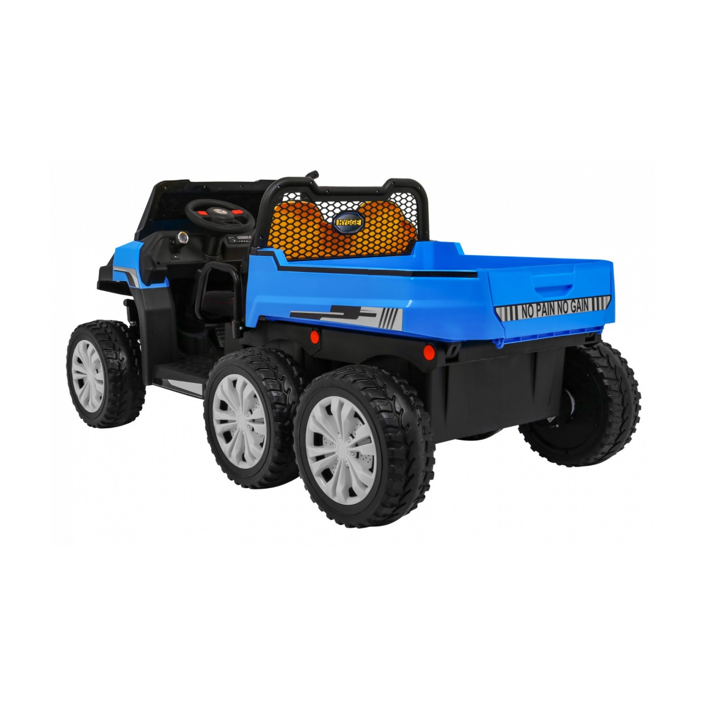 Autko Farmer Truck pro 2 děti modrá + 4x4 pohon + dálkové ovládání + Kiper + Audio LED