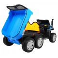 Autko Farmer Truck pro 2 děti modrá + 4x4 pohon + dálkové ovládání + Kiper + Audio LED