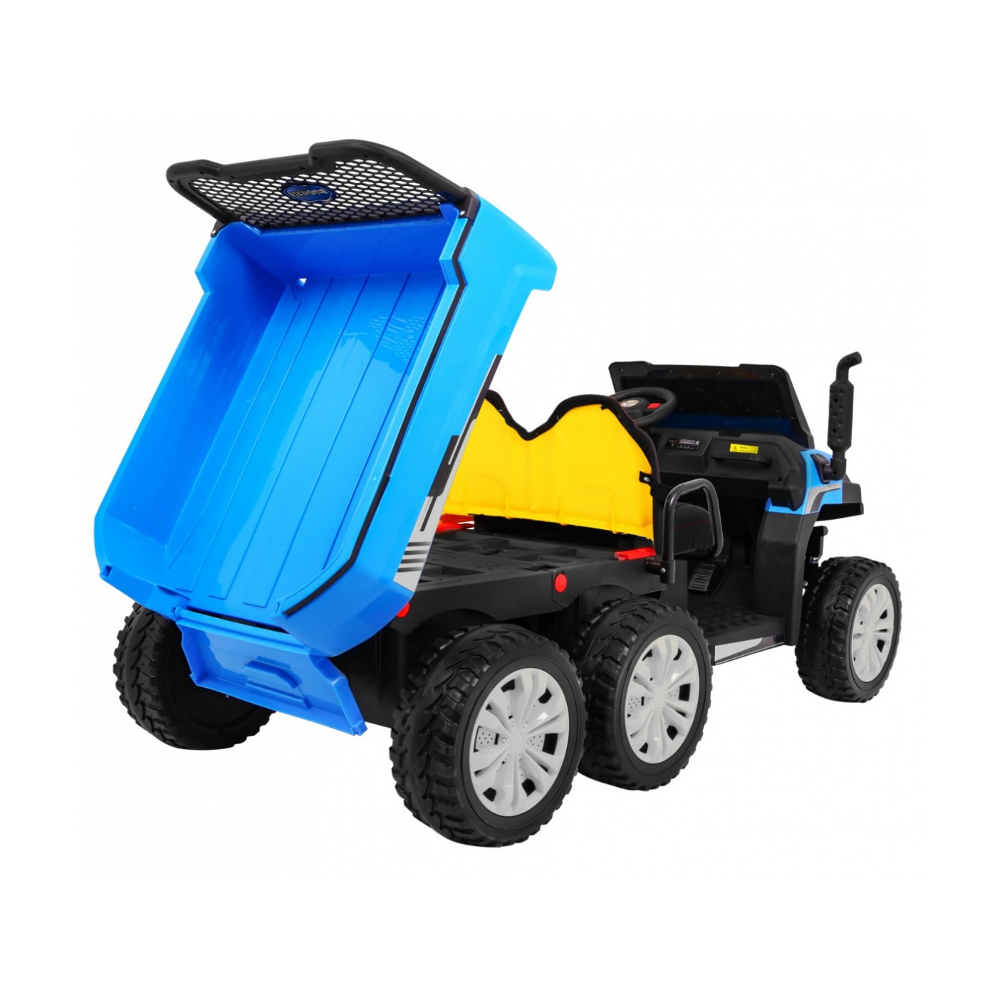 Autko Farmer Truck pro 2 děti modrá + 4x4 pohon + dálkové ovládání + Kiper + Audio LED