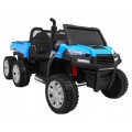 Autko Farmer Truck pro 2 děti modrá + 4x4 pohon + dálkové ovládání + Kiper + Audio LED