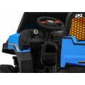 Autko Farmer Truck pro 2 děti modrá + 4x4 pohon + dálkové ovládání + Kiper + Audio LED