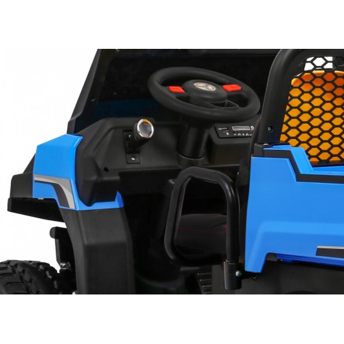 Autko Farmer Truck pro 2 děti modrá + 4x4 pohon + dálkové ovládání + Kiper + Audio LED