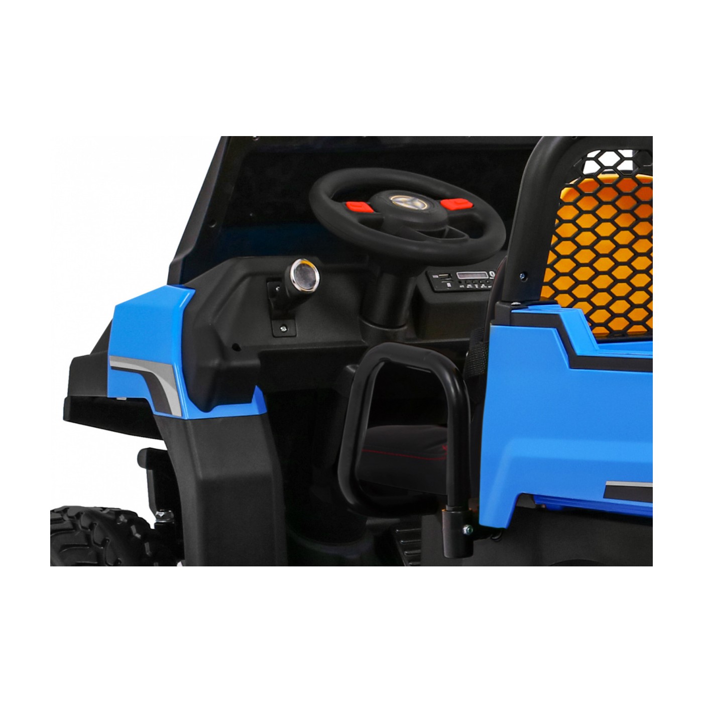 Autko Farmer Truck pro 2 děti modrá + 4x4 pohon + dálkové ovládání + Kiper + Audio LED