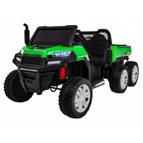 Autko Farmer Truck pro 2 děti zelená + 4x4 pohon + dálkové ovládání + Kiper + Audio LED