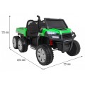Autko Farmer Truck pro 2 děti zelená + 4x4 pohon + dálkové ovládání + Kiper + Audio LED