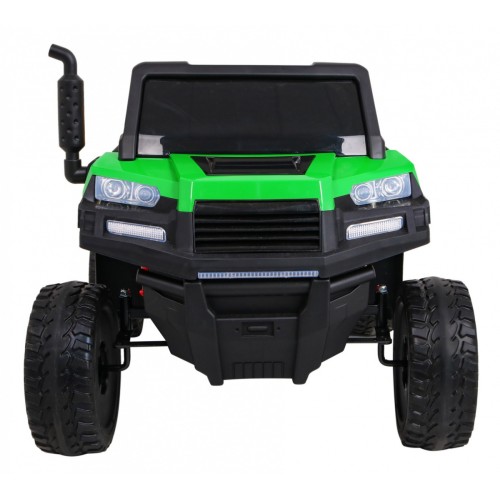 Autko Farmer Truck pro 2 děti zelená + 4x4 pohon + dálkové ovládání + Kiper + Audio LED