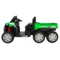 Autko Farmer Truck pro 2 děti zelená + 4x4 pohon + dálkové ovládání + Kiper + Audio LED