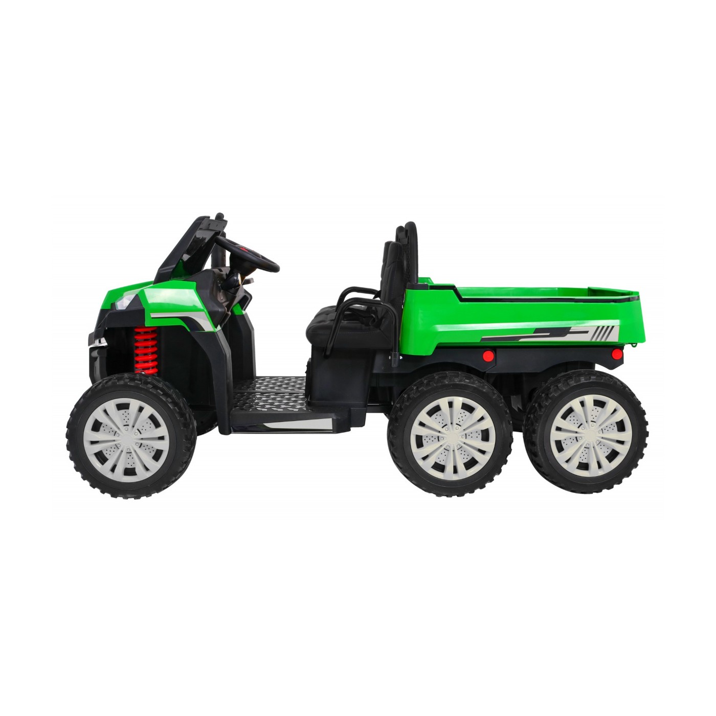 Autko Farmer Truck pro 2 děti zelená + 4x4 pohon + dálkové ovládání + Kiper + Audio LED