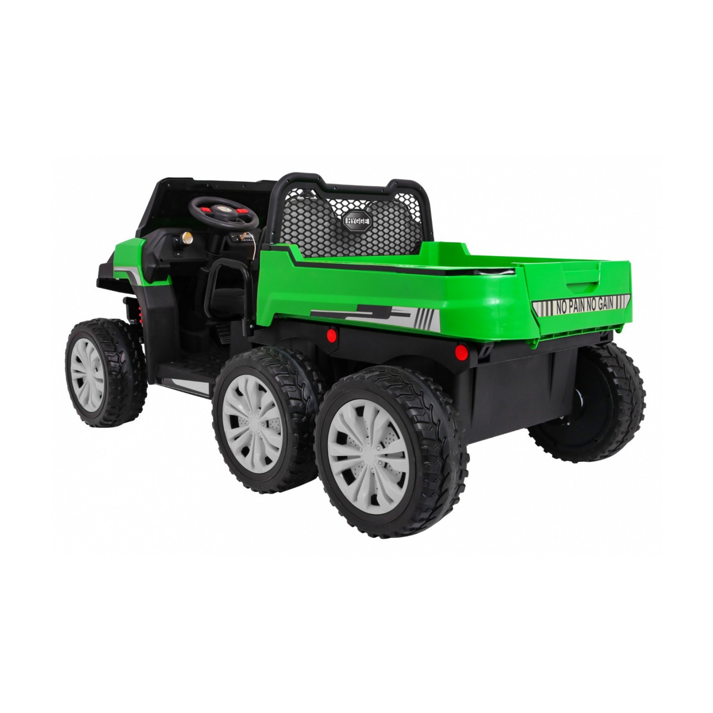 Autko Farmer Truck pro 2 děti zelená + 4x4 pohon + dálkové ovládání + Kiper + Audio LED