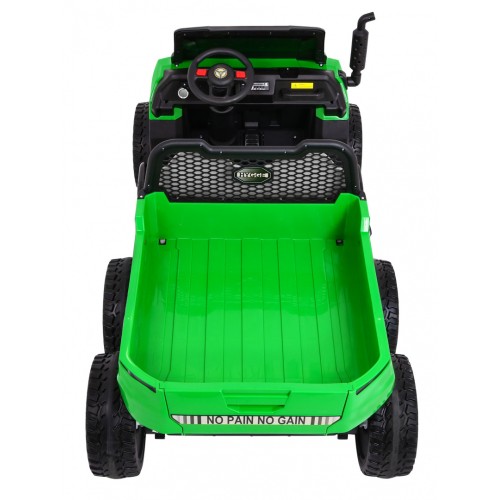 Autko Farmer Truck pro 2 děti zelená + 4x4 pohon + dálkové ovládání + Kiper + Audio LED