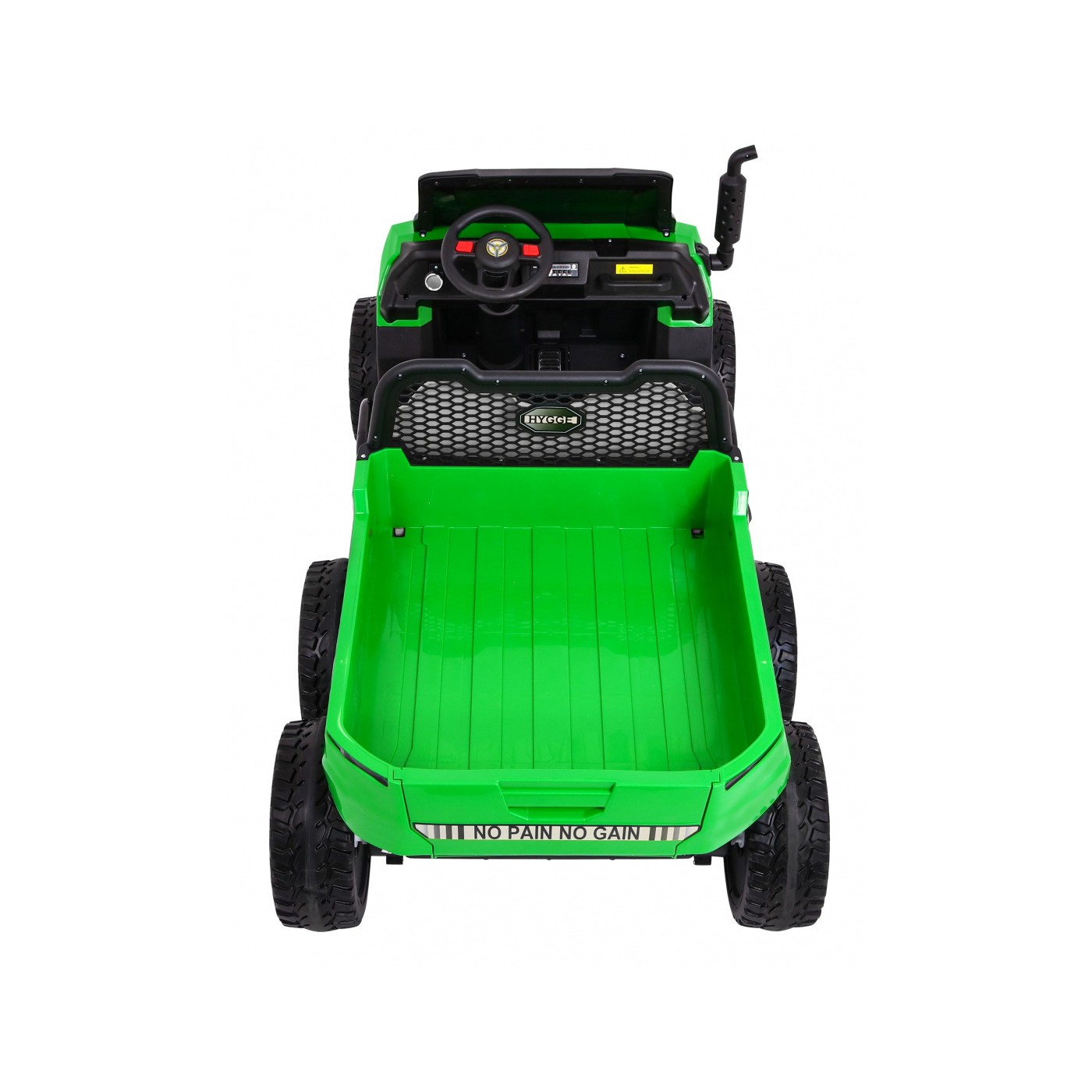 Autko Farmer Truck pro 2 děti zelená + 4x4 pohon + dálkové ovládání + Kiper + Audio LED