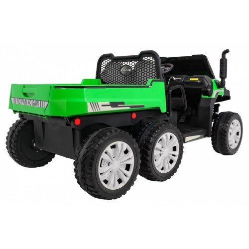 Autko Farmer Truck pro 2 děti zelená + 4x4 pohon + dálkové ovládání + Kiper + Audio LED