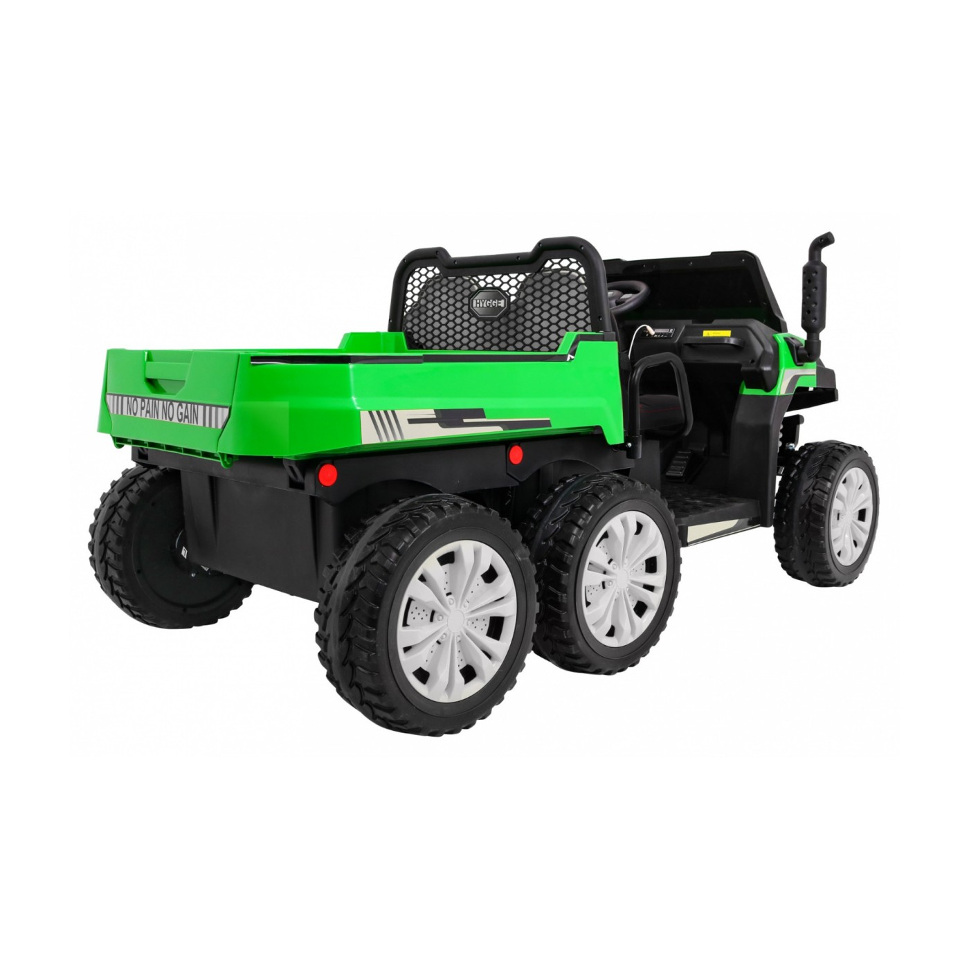 Autko Farmer Truck pro 2 děti zelená + 4x4 pohon + dálkové ovládání + Kiper + Audio LED