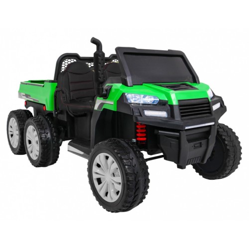 Autko Farmer Truck pro 2 děti zelená + 4x4 pohon + dálkové ovládání + Kiper + Audio LED