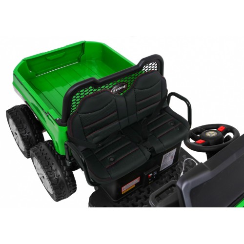 Autko Farmer Truck pro 2 děti zelená + 4x4 pohon + dálkové ovládání + Kiper + Audio LED