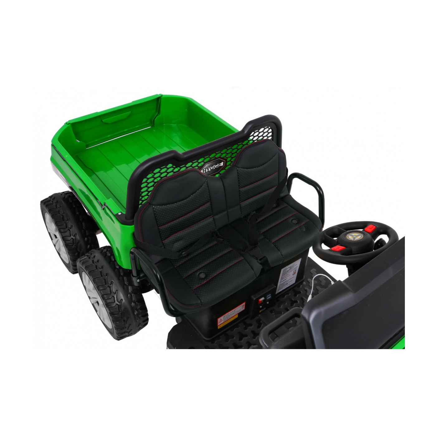 Autko Farmer Truck pro 2 děti zelená + 4x4 pohon + dálkové ovládání + Kiper + Audio LED