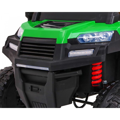 Autko Farmer Truck pro 2 děti zelená + 4x4 pohon + dálkové ovládání + Kiper + Audio LED