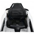 Autko Ford Mustang GT na baterii pro děti Bílá + Nastavení sedadla + LED audio + EVA + Pomalý start
