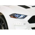 Autko Ford Mustang GT na baterii pro děti Bílá + Nastavení sedadla + LED audio + EVA + Pomalý start