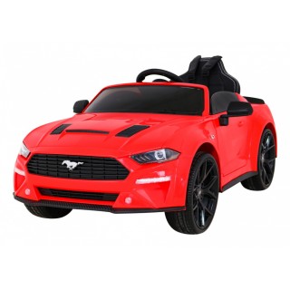 Ford Mustang GT dětská baterie auto červené nastavení sedadla audio LED EVA pomalý start