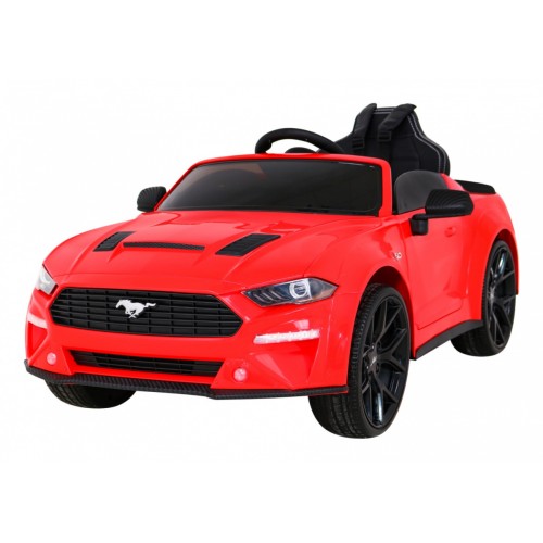 Ford Mustang GT dětská baterie auto červené nastavení sedadla audio LED EVA pomalý start