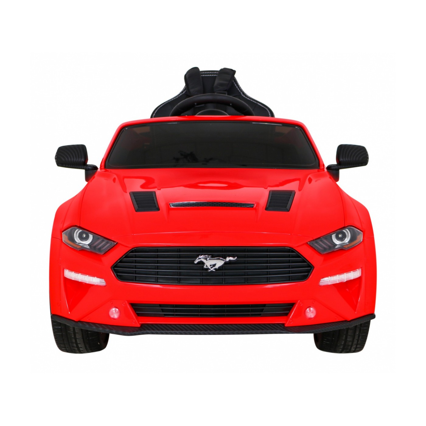 Ford Mustang GT dětská baterie auto červené nastavení sedadla audio LED EVA pomalý start