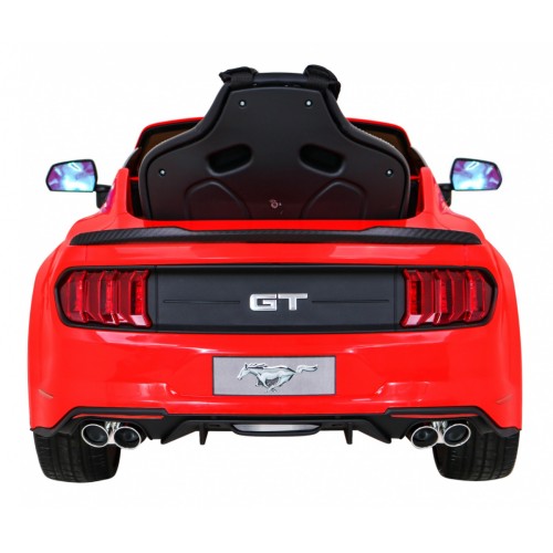 Ford Mustang GT dětská baterie auto červené nastavení sedadla audio LED EVA pomalý start