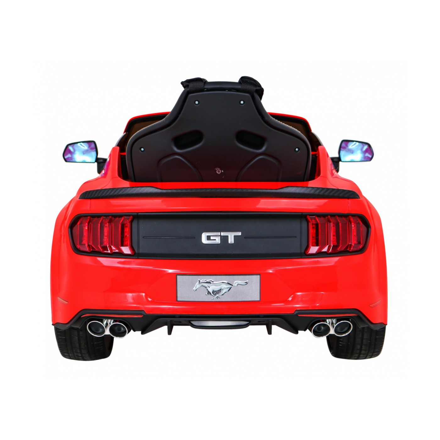 Ford Mustang GT dětská baterie auto červené nastavení sedadla audio LED EVA pomalý start