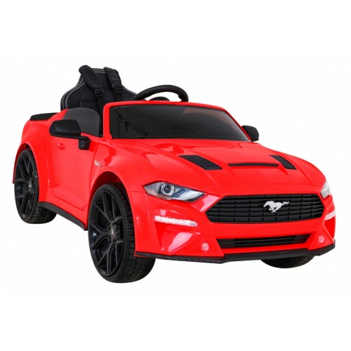 Ford Mustang GT dětská baterie auto červené nastavení sedadla audio LED EVA pomalý start