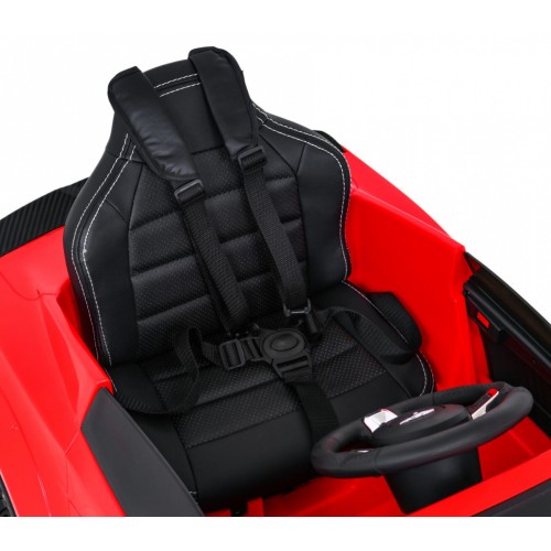 Ford Mustang GT dětská baterie auto červené nastavení sedadla audio LED EVA pomalý start