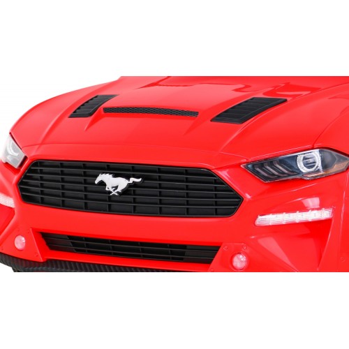 Ford Mustang GT dětská baterie auto červené nastavení sedadla audio LED EVA pomalý start