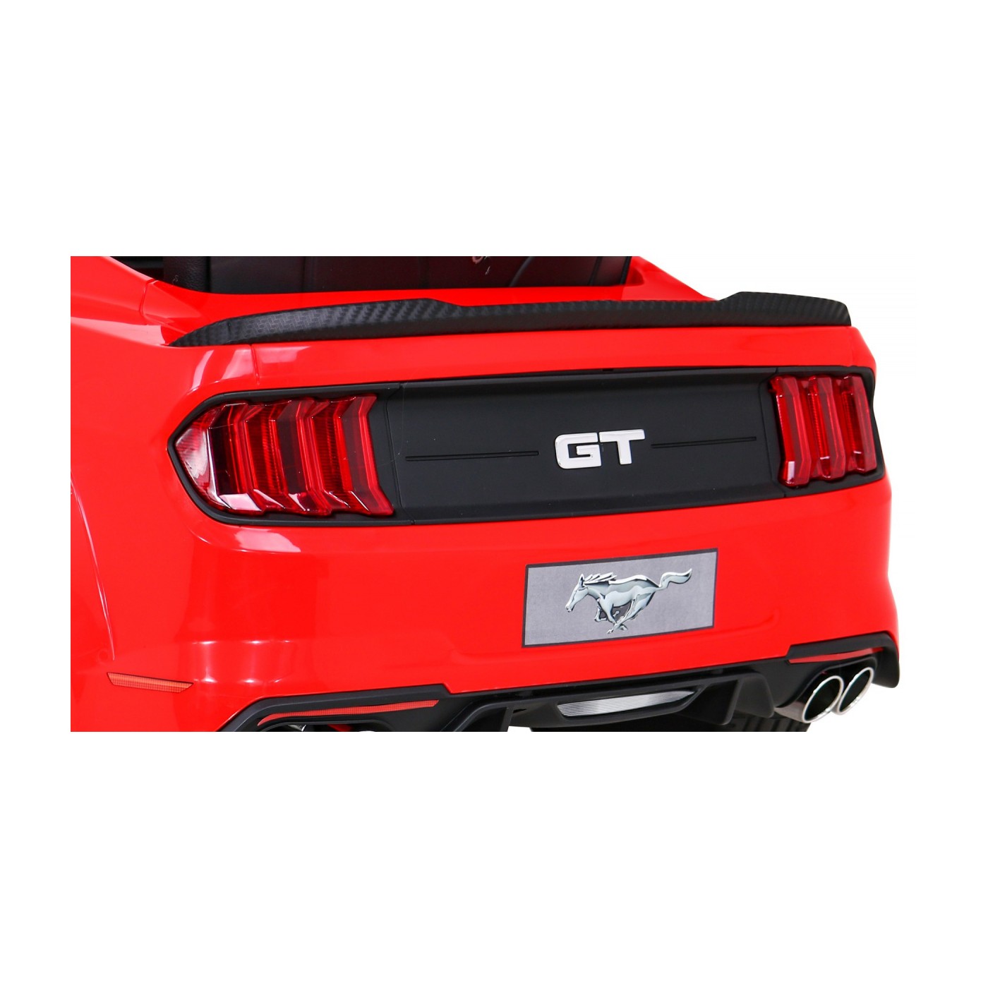 Ford Mustang GT dětská baterie auto červené nastavení sedadla audio LED EVA pomalý start