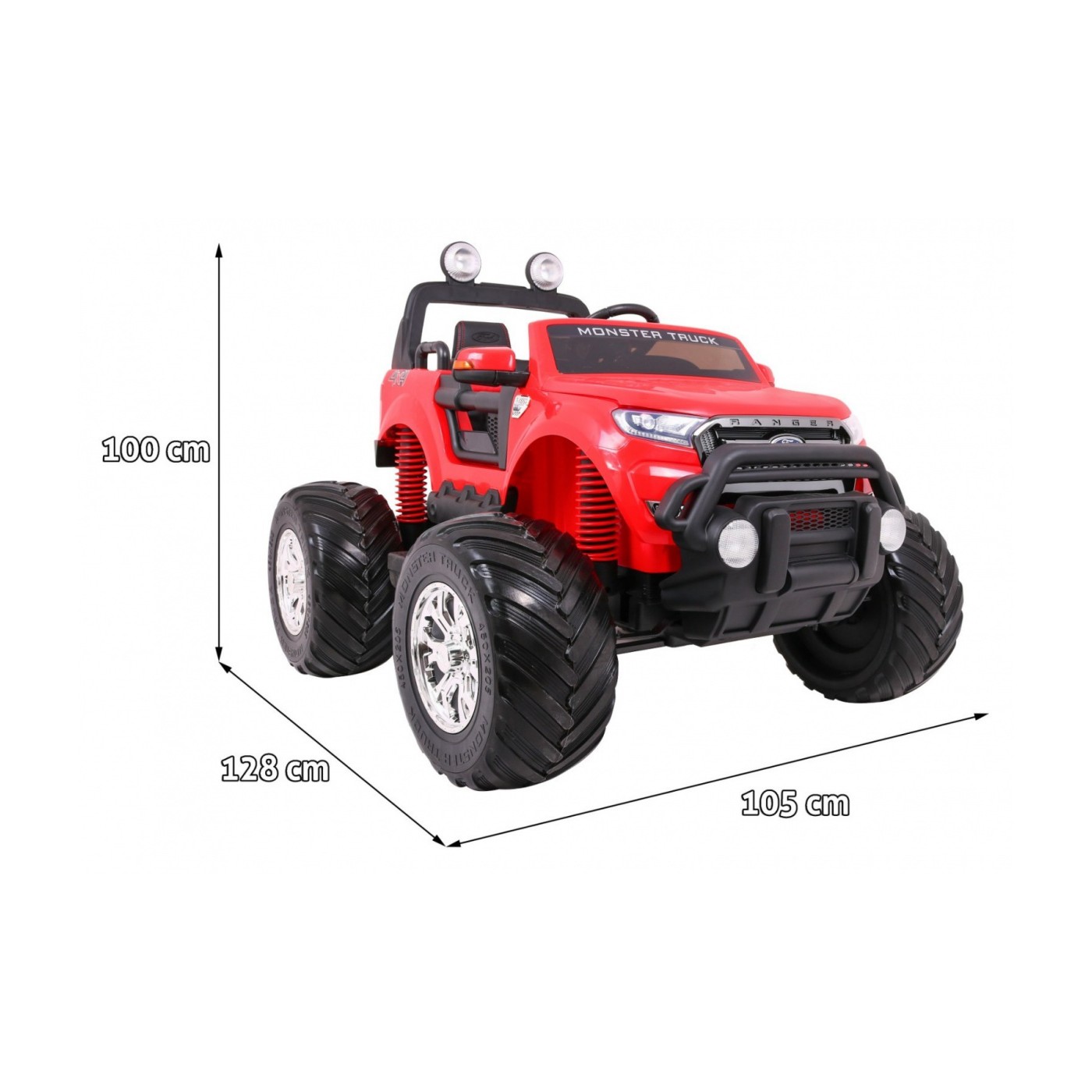 Ford Ranger MONSTER 4x4 červená