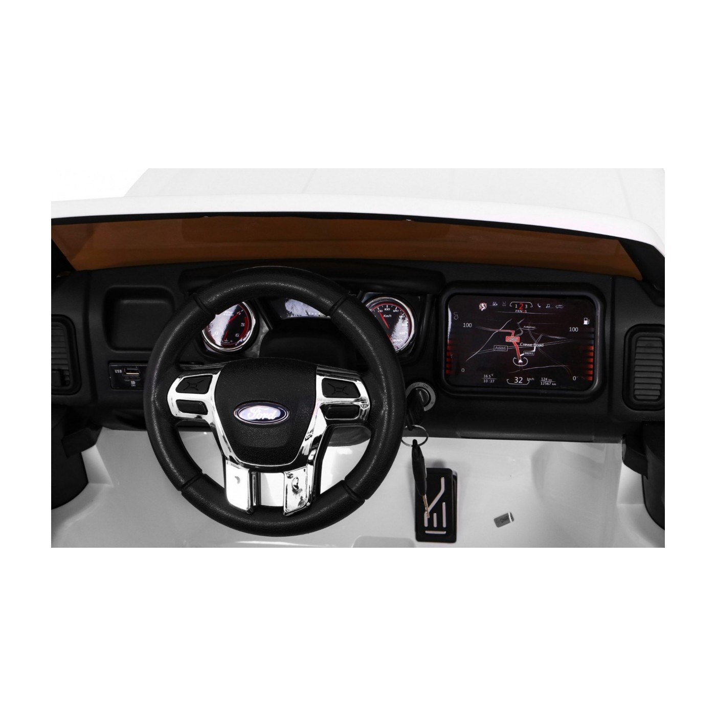 Vozidlo Ford Ranger Raptor bílé