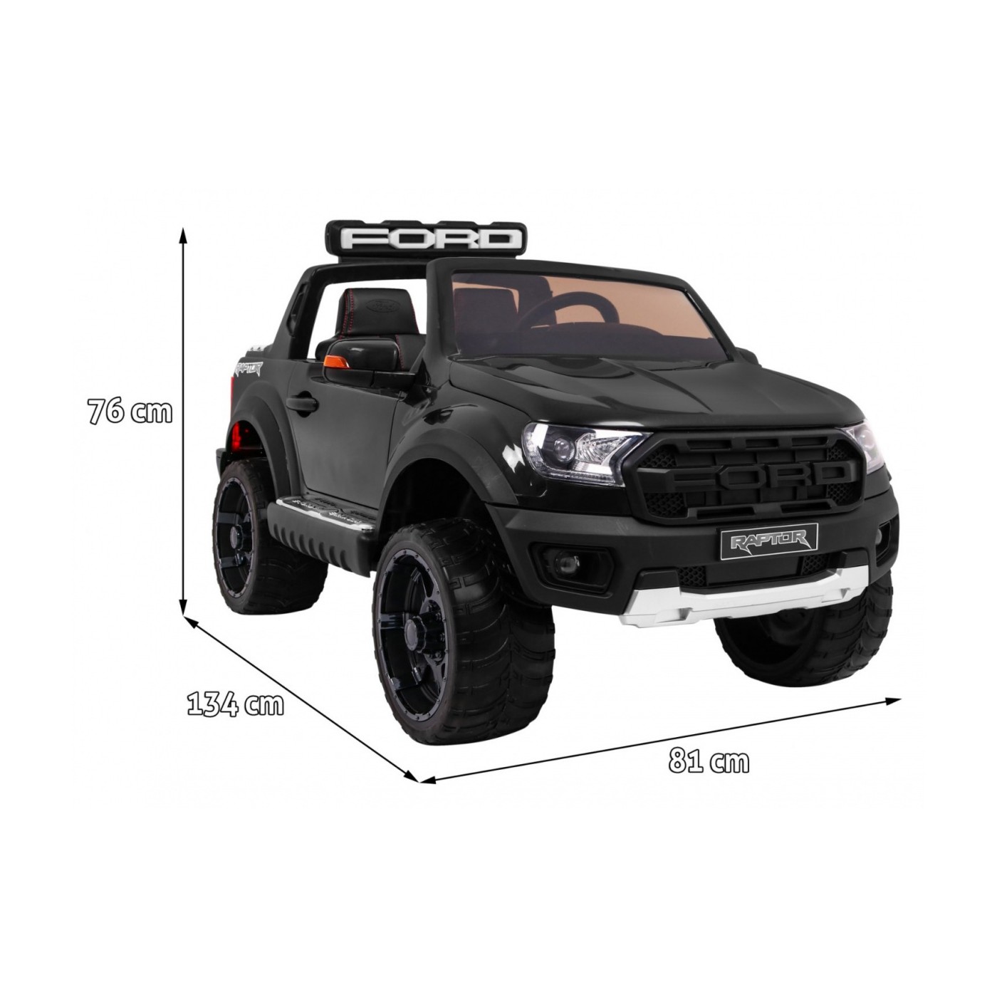 Vozidlo Ford Ranger Raptor černé