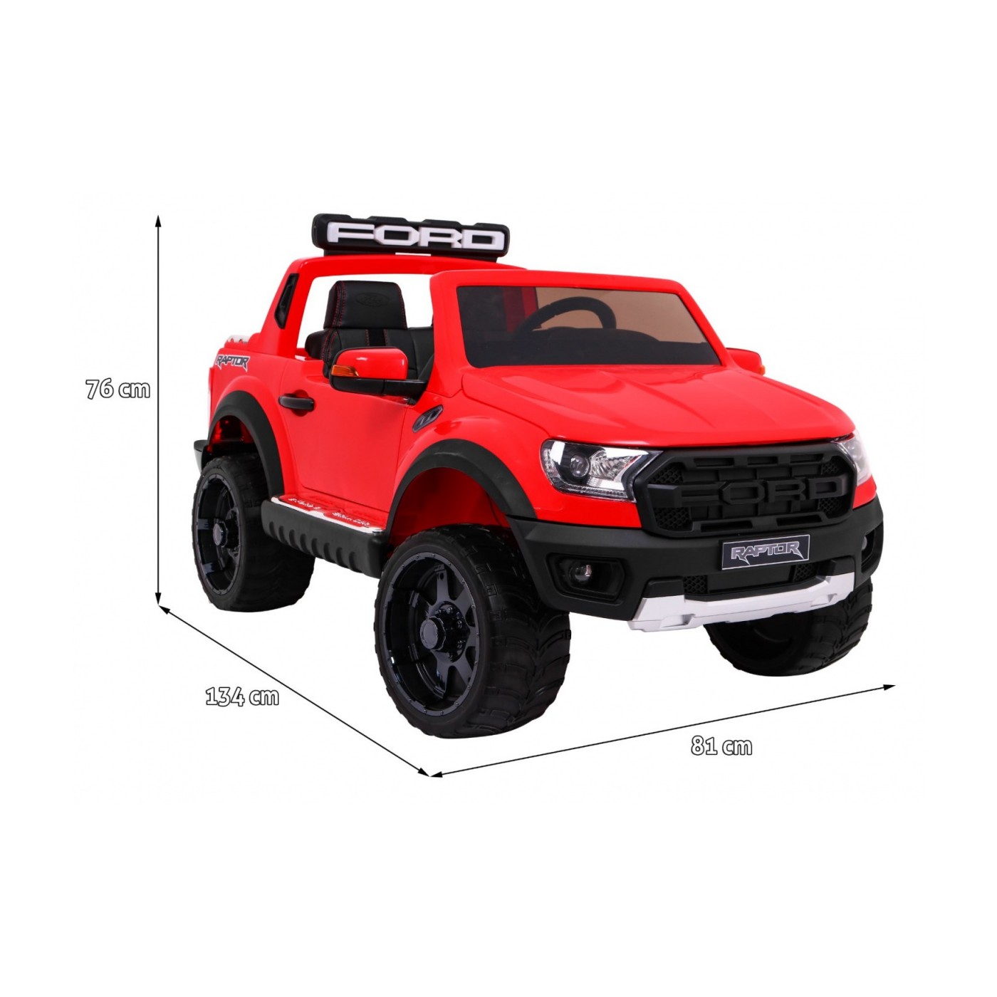 Vozidlo Ford Ranger Raptor červené