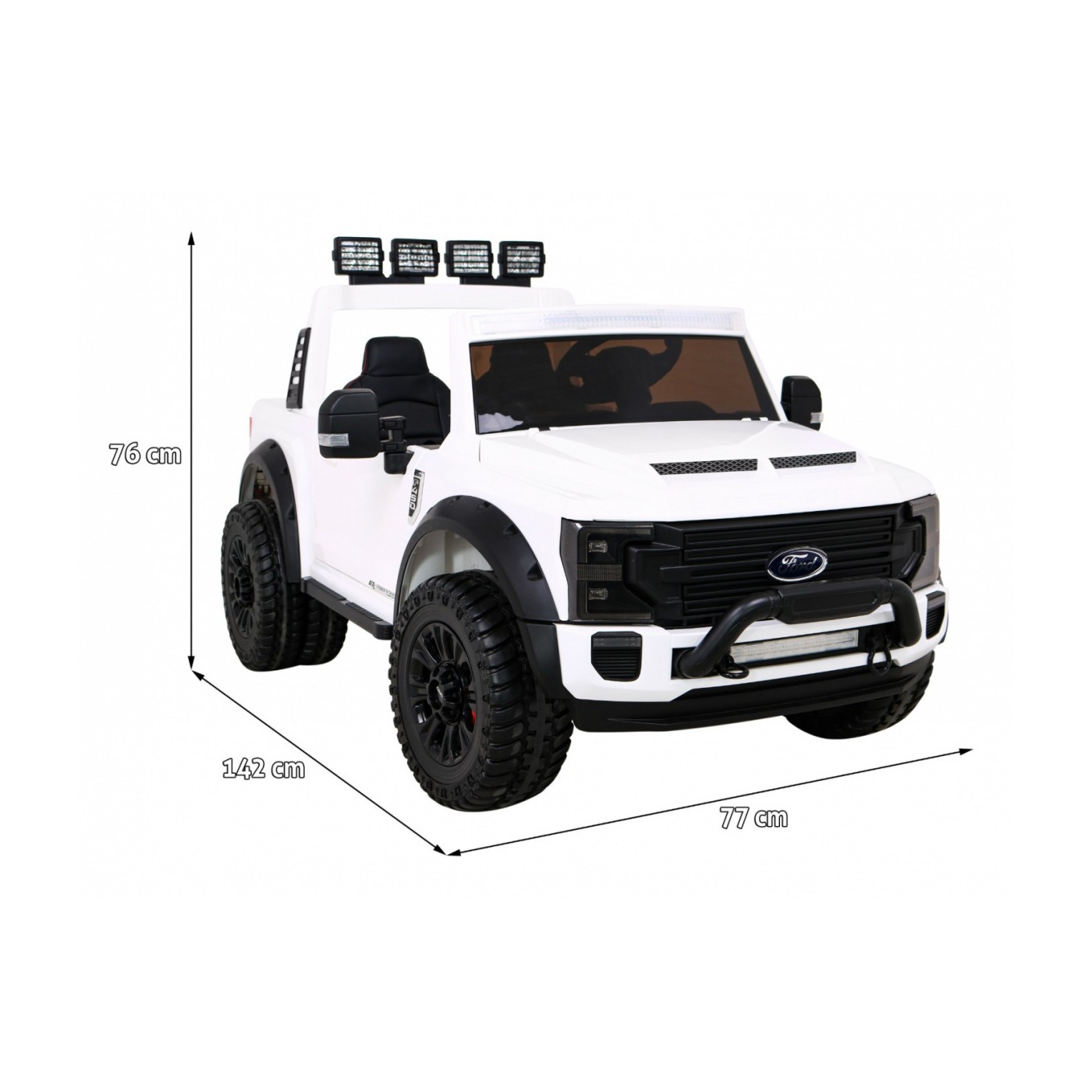 Vozidlo Ford Super Duty bílé