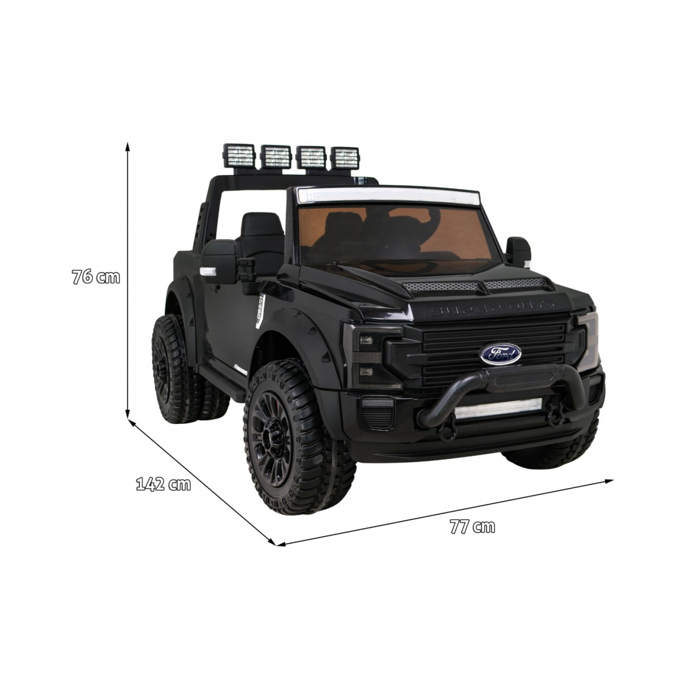 Vozidlo Ford Super Duty černé