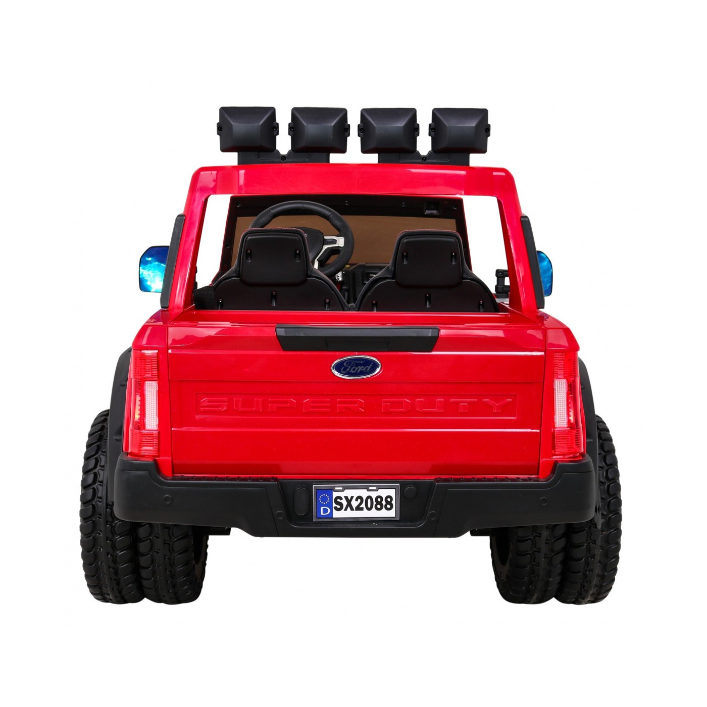 Vozidlo Ford Super Duty červené