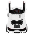 Autko Future na dětskou baterii bílá + dálkové ovládání + pomalý start + EVA + MP3 USB + LED