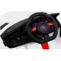 Autko Future na dětskou baterii bílá + dálkové ovládání + pomalý start + EVA + MP3 USB + LED
