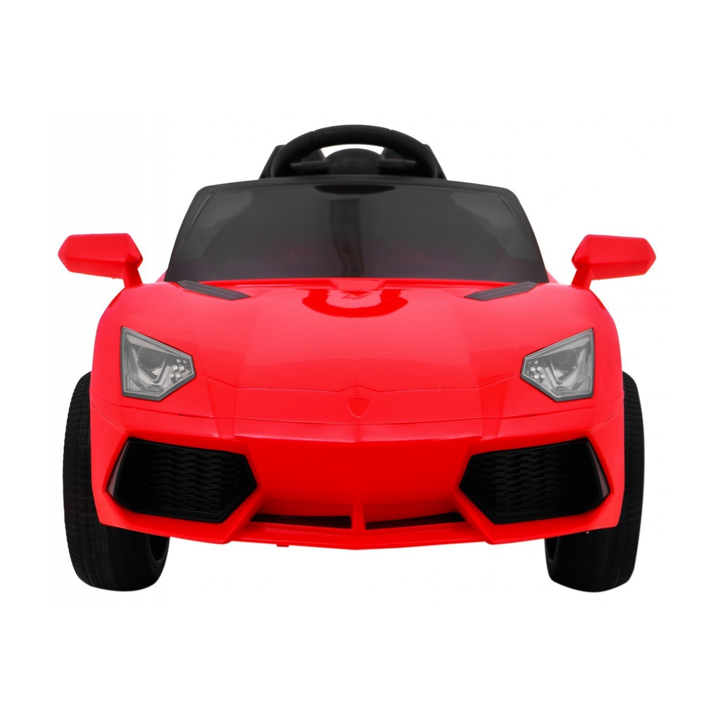 Autko Future dětská baterie červená + dálkové ovládání + pomalý start + EVA + MP3 USB + LED