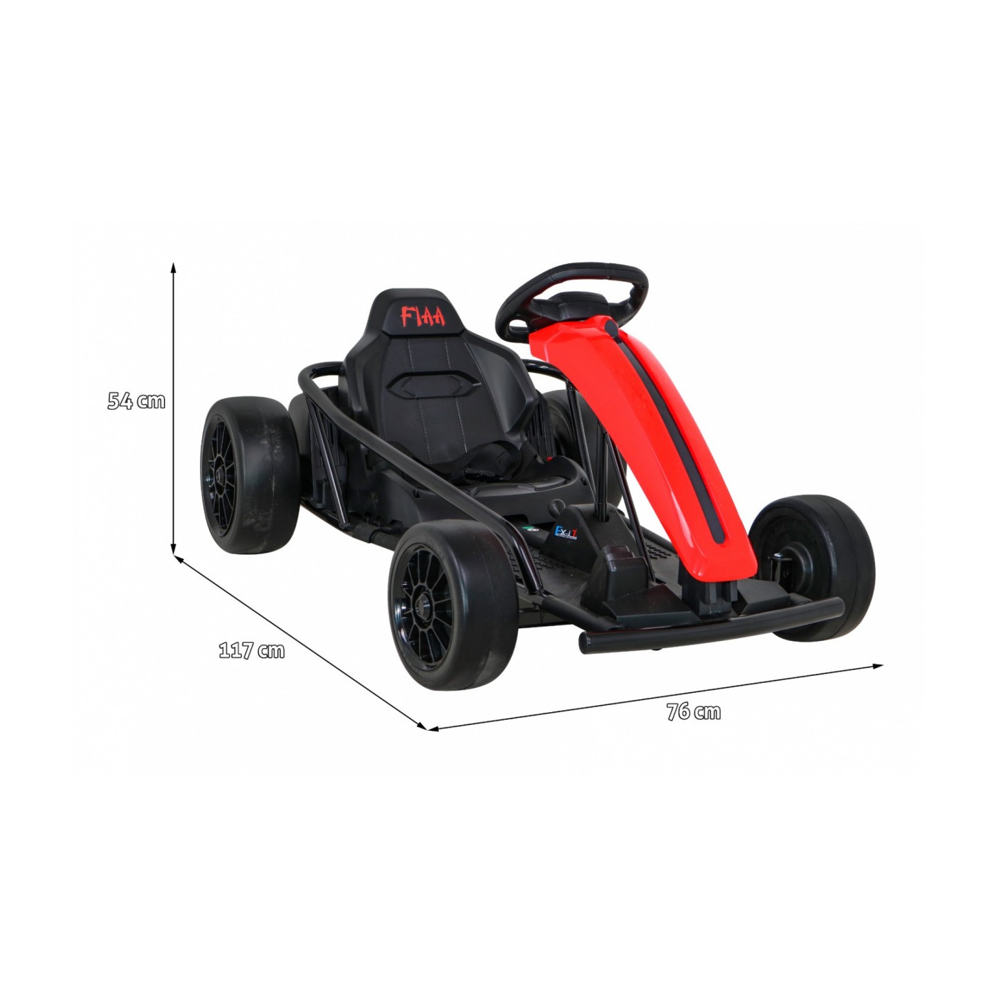 FX1 Drift Master Kids Baterie Go Kart červená Drift Funkce EVA KOLA