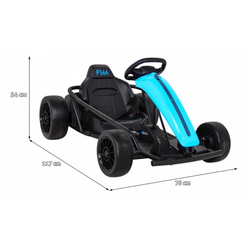 FX1 Drift Master Kids Baterie Go Kart Modrá Drift Funkce EVA KOLA