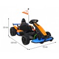 McLaren Děti Baterie Drift Motokáry Drift Funkce Sportovní Sedadlo LED Světlo Pomalý Start EVA