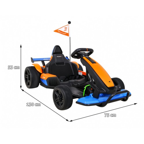 McLaren Děti Baterie Drift Motokáry Drift Funkce Sportovní Sedadlo LED Světlo Pomalý Start EVA