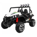 Off-Road Grand Buggy Lift pro děti bílá + Naped 4x4 + dálkové ovládání + kufr + MP3 rádio + LED