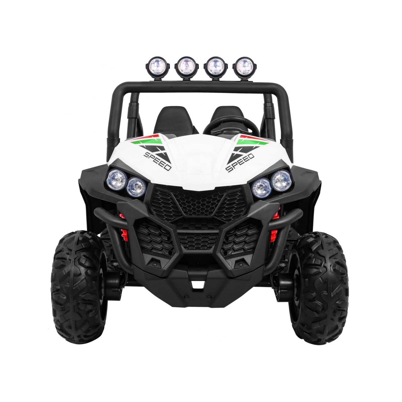 Off-Road Grand Buggy Lift pro děti bílá + Naped 4x4 + dálkové ovládání + kufr + MP3 rádio + LED