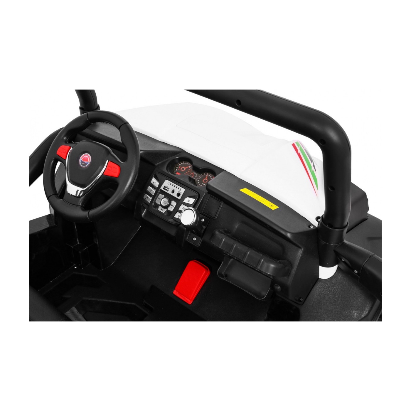 Off-Road Grand Buggy Lift pro děti bílá + Naped 4x4 + dálkové ovládání + kufr + MP3 rádio + LED