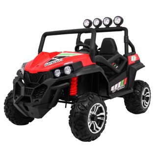 Off-Road Grand Buggy Lift pro děti červená + Naped 4x4 + dálkové ovládání + kufr + MP3 rádio + LED